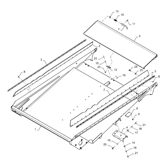 47863384 - Корпус нижнего решетного стана TC5.90